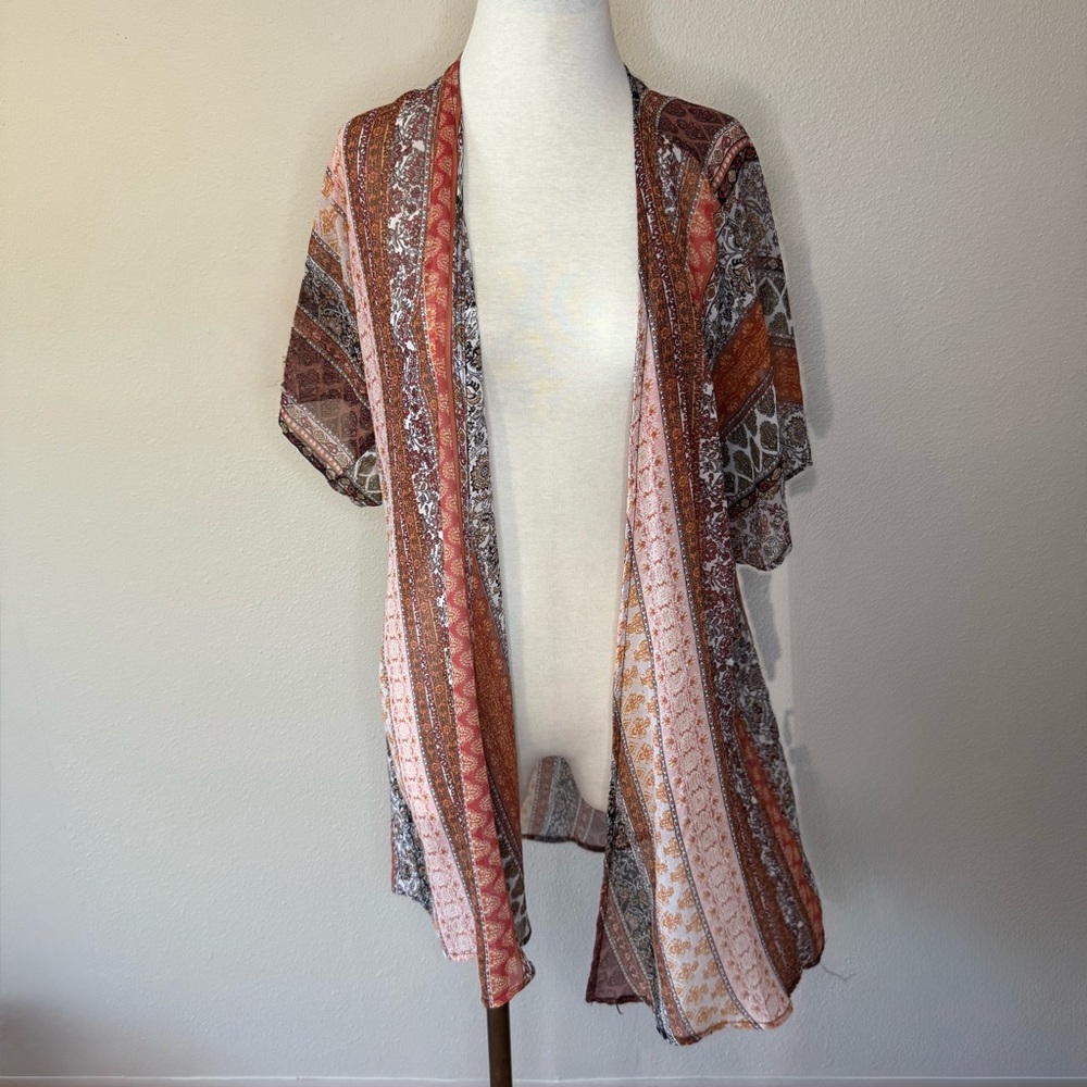 Bohemian Multicolor Kimono Cardigan